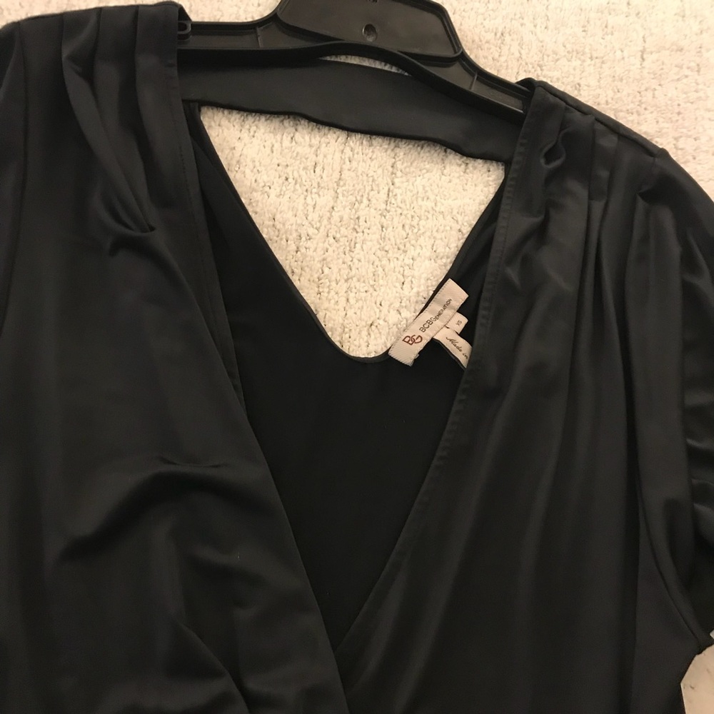 Bcbgeneration Open Back V-Neck Faux Wrap Top - image 3